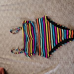 Rainbow Striped Bikini